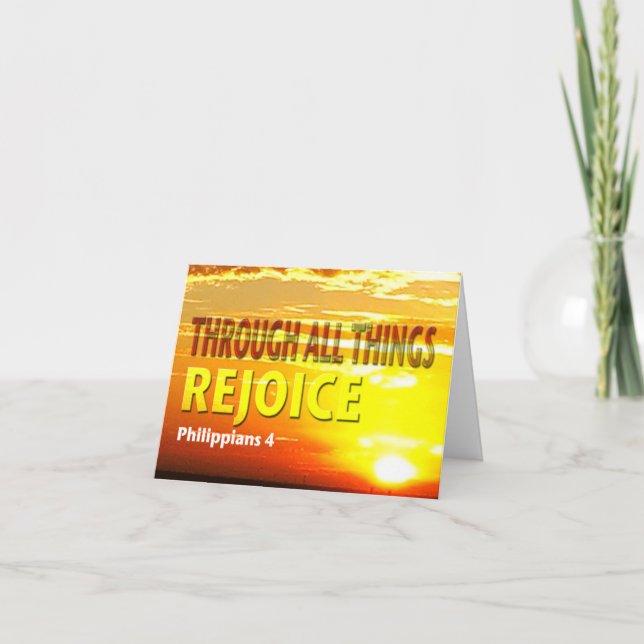 Tarjeta Festiva Regocijarse (Anverso)