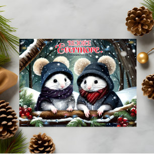 Tarjeta Festiva Regocijarse de KJV Biblia Navidades de la Cubierta