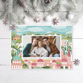 Tarjeta Festiva Regocijo en foto de Navidades religiosos en Belén