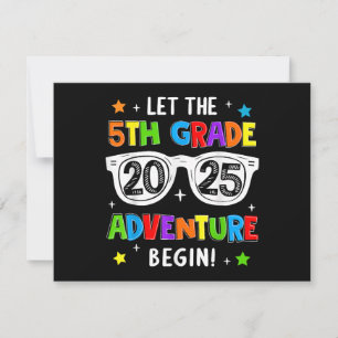 Tarjeta Festiva Regreso a Clases 2025 Que Comience La Aventura de 