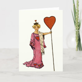 Tarjeta Festiva Reina de Corazones