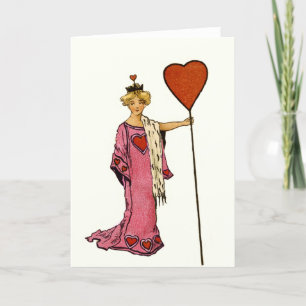 Tarjeta Festiva Reina de Corazones