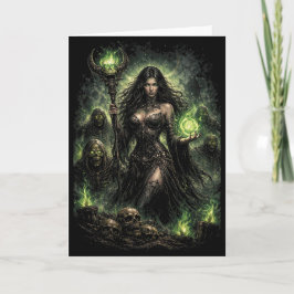 Tarjeta Festiva Reina de la Llama Verde