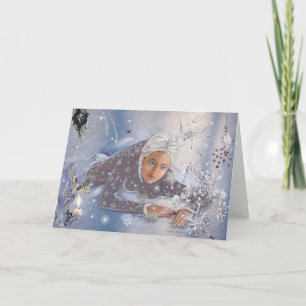 Tarjeta Festiva Reina de la nieve