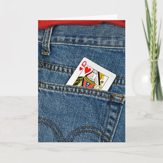 Tarjeta Festiva Reina de los corazones (Anverso)