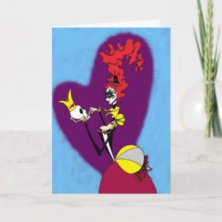 Tarjeta Festiva Reina de los corazones "Amo tu cráneo" San Valentí