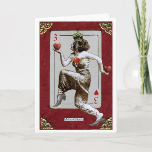 Tarjeta Festiva Reina de los corazones San Valentín