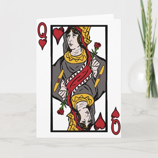 Tarjeta Festiva Reina de mi corazón (Anverso)
