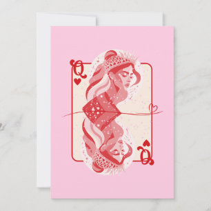 Tarjeta Festiva Reina del arte de la adormidera roja