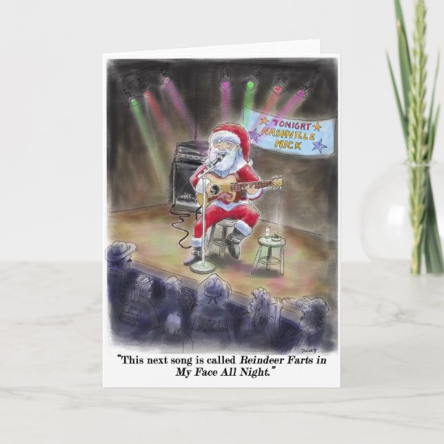 Tarjeta Festiva Reindeer Farts (Anverso)