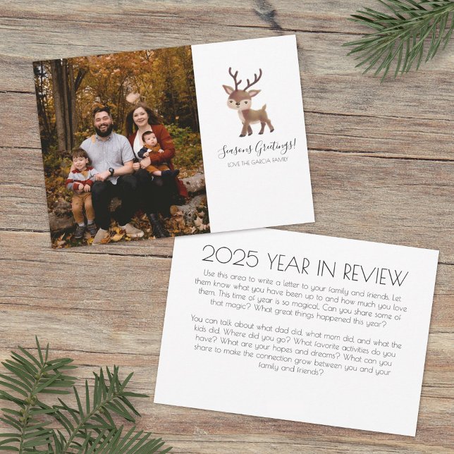 Tarjeta Festiva Reindeer Photo Christmas Card (Subido por el creador)