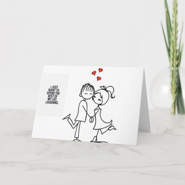 TARJETA FESTIVA *REÍR MUCHO* *AMO MUCHO* AMOR POR CUALQUIER TARJET (Anverso)