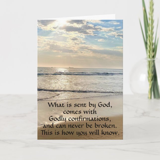 Tarjeta Festiva Relación de conexión espiritual (Anverso)