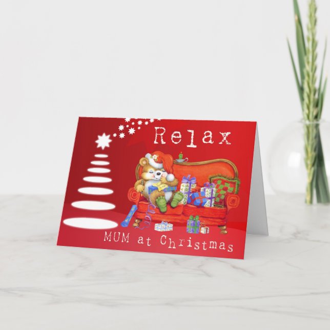 Tarjeta Festiva Relax Mamá (Anverso)