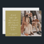 Tarjeta Festiva Religiosa, Feliz Navidad, Foto de la Familia Crist<br><div class="desc">Religiosos, cristianos, Navidades más graciosos, saludo de temporada, festividad más feliz, navidad feliz, elegante y elegante tema de oro. ( Una noche silenciosa, una estrella arriba, un bendito regalo de esperanza y amor. ¡Un Navidad bendito para ti! ) Celebra la temporada con esta tarjeta de foto familiar (impresa y/o digital,...</div>