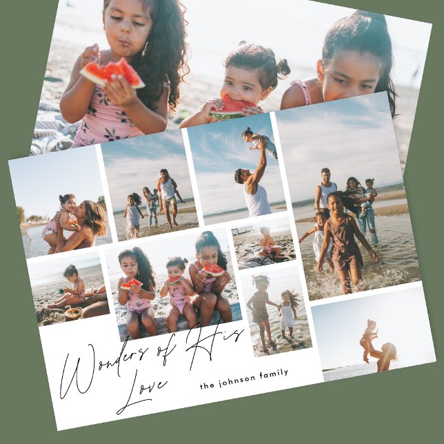 Tarjeta Festiva Religiosa moderna 9 Maravillas de foto de su amor (Subido por el creador)