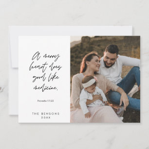 Tarjeta Festiva Religioso, Feliz Navidad, Foto de Familia Cristian