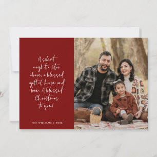 Tarjeta Festiva Religioso, Feliz Navidad, Foto de familia cristian