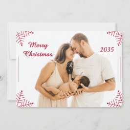 Tarjeta Festiva Religious Christmas Photo Card with Scripture 