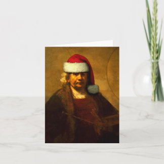Tarjeta Festiva Rembrandt Santa Note Card