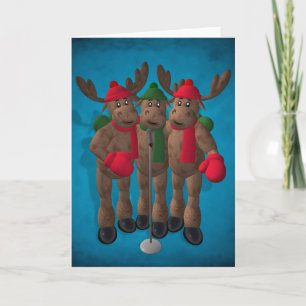 Tarjeta Festiva Reno caprichoso: Los hermanos de los alces
