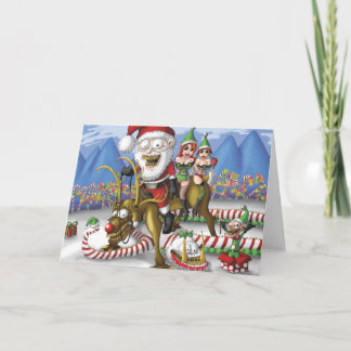 Tarjeta Festiva Reno Santa
