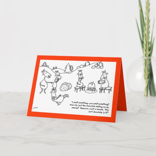 Tarjeta Festiva Reno Smores (Anverso)