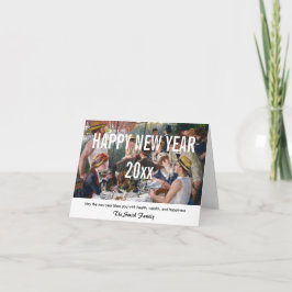 Tarjeta Festiva Renoir - Feliz Año Nuevo / Fiesta del Boating Lunc