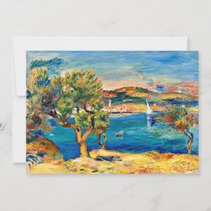 Tarjeta Festiva Renoir - L'Estaque, pintura de paisaje de arte fin