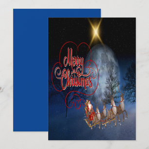 Tarjeta Festiva Renos de Santa