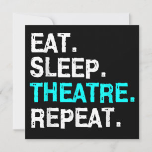 Tarjeta Festiva Repetir el teatro de sueño
