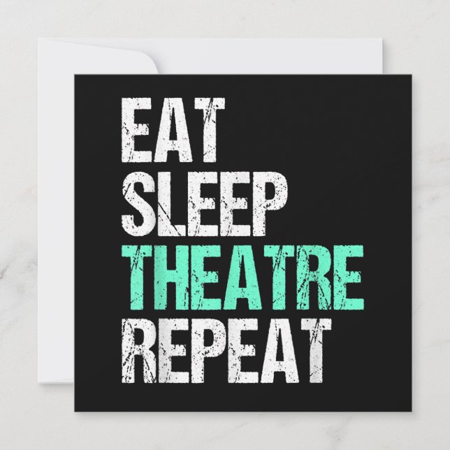 Tarjeta Festiva Repetir el teatro de sueño (Anverso)