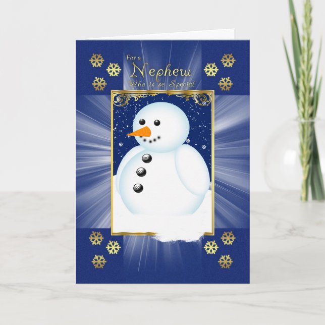 Tarjeta Festiva Reportero especial de Navidades felices (Anverso)