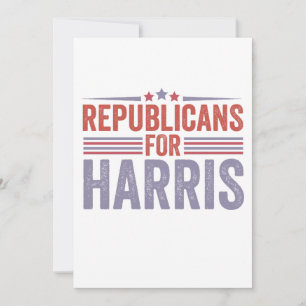 Tarjeta Festiva Republicanos Por Elecciones Harris 2024