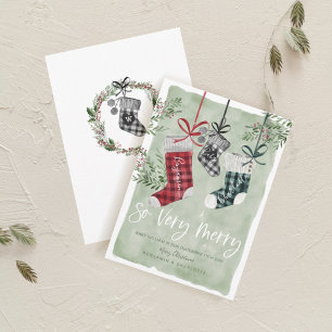 Tarjeta Festiva Reservas familiares de color de agua para Invitaci