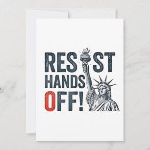 Tarjeta Festiva Resistir el estatus de libertad contra Trump