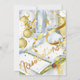 Tarjeta Festiva Resolución de Año Nuevo