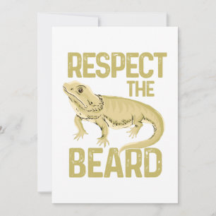 Tarjeta Festiva Respete el animal barbudo del reptil del dragón de