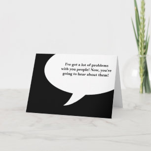 Tarjeta Festiva respiradero de los agravios para FESTIVUS