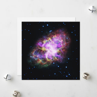 Tarjeta Festiva Restos de Supernova de la Nebulosa del Cangrejo Co