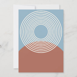 Tarjeta Festiva Resumen de arte minimalista Zen