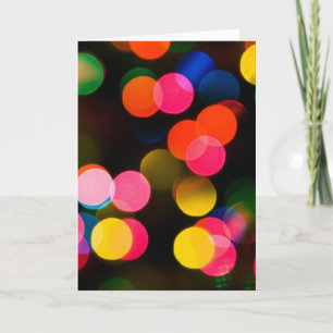 Tarjeta Festiva Resumen de las luces de los navidades