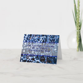 Tarjeta Festiva Resumen Del Texto De Las Luces Azules