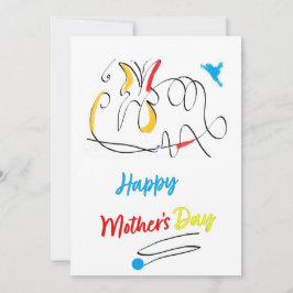Tarjeta Festiva Resumen mariposa feliz día de la madre