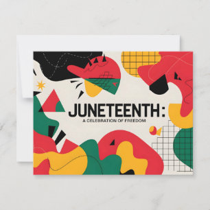 Tarjeta Festiva Resumen moderno 10 de junio Arte de celebración de