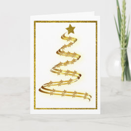 Tarjeta Festiva Resumen Personalizado de esquema de estrellas de á