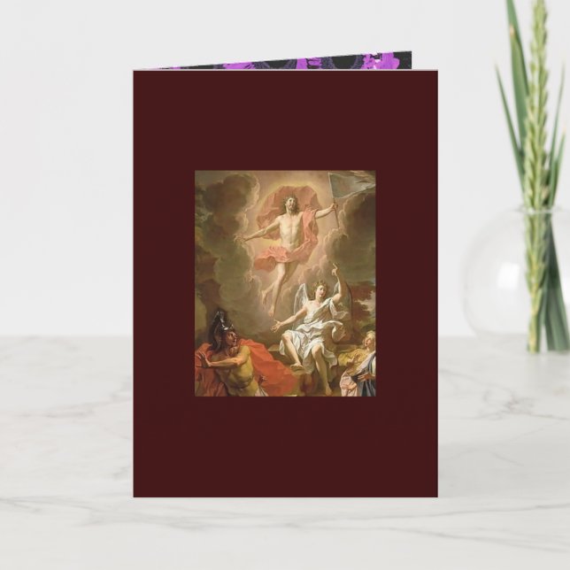 Tarjeta Festiva Resurrección de Cristo (Anverso)