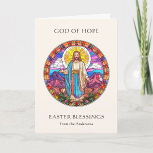 Tarjeta Festiva Resurrección de Jesús Religioso Católico Foto Pasc