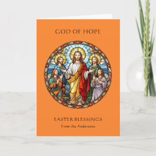 Tarjeta Festiva Resurrección de Jesús Religioso Católico Pascua
