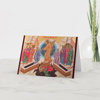 Tarjeta Festiva Resurrección de nuestro señor Jesucristo, icono de